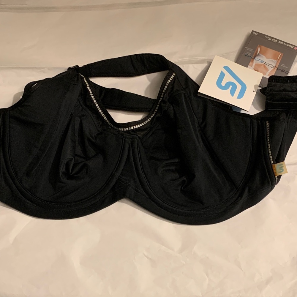 Benson Black Sports Bra NWT size 34G adjustable - Picture 9 of 15